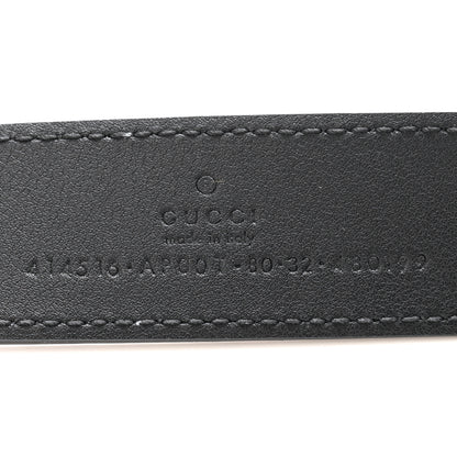 Gucci Calfskin Double G 30mm Belt 80 32 Black 5 of 6