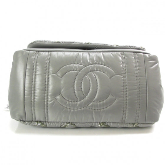 Nylon Quilted Tweed on Stitch Flap Gray