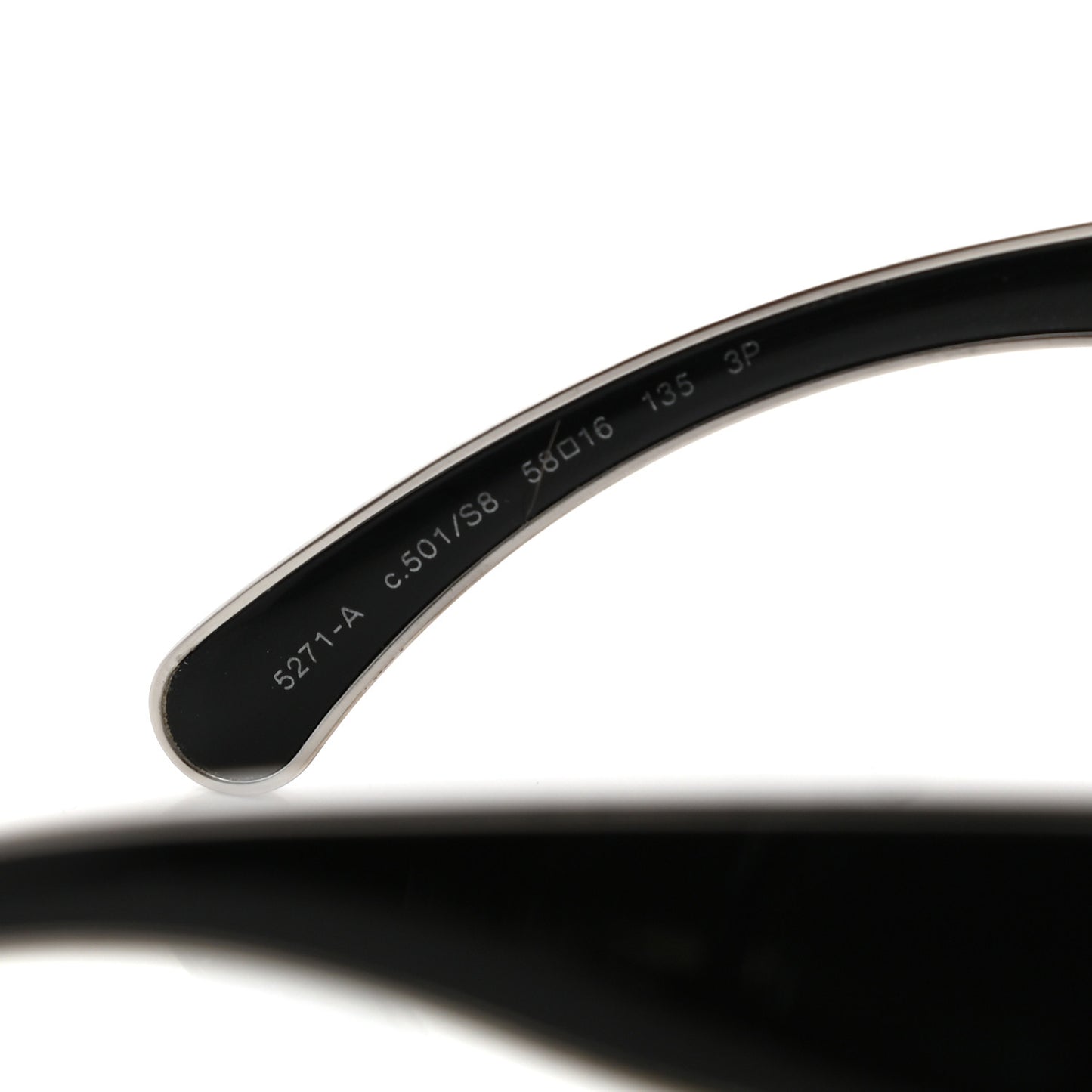 Acetate Polarized CC Cat Eye Sunglasses 5271-A Black