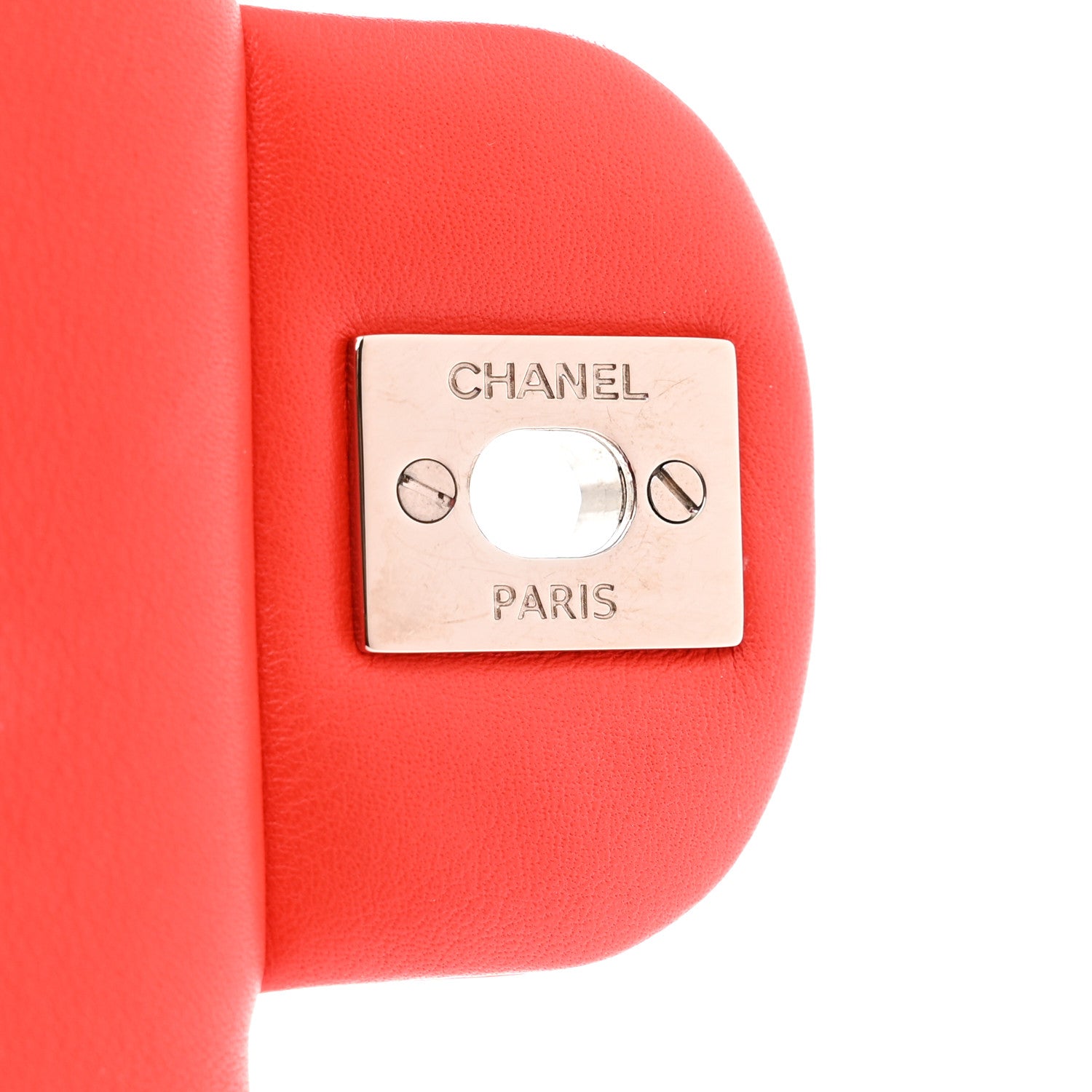 Chanel Patent Quilted Clutch With Chain Flap Red 7 of 7
