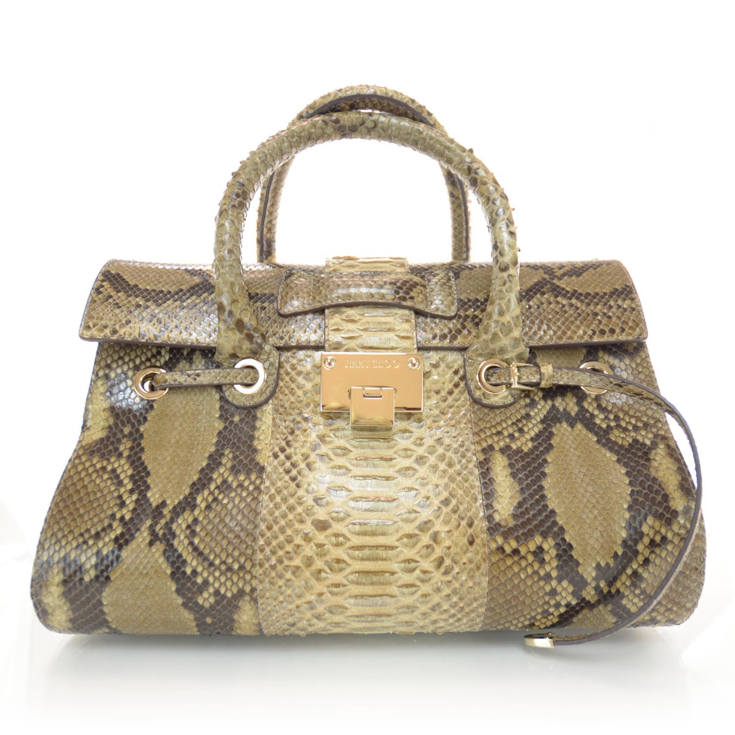 Jimmy Choo Python Large Rosalie Satchel 1 of 7