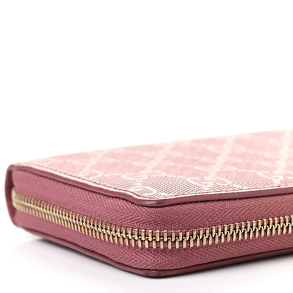 Gucci Imprime Monogram GG Pierce Zip Around Wallet Vintage Rose 10 of 14