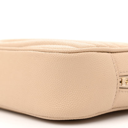 Saint Laurent Grain De Poudre Matelasse Monogram Mini Lou Camera Bag Dark Beige 10 of 11
