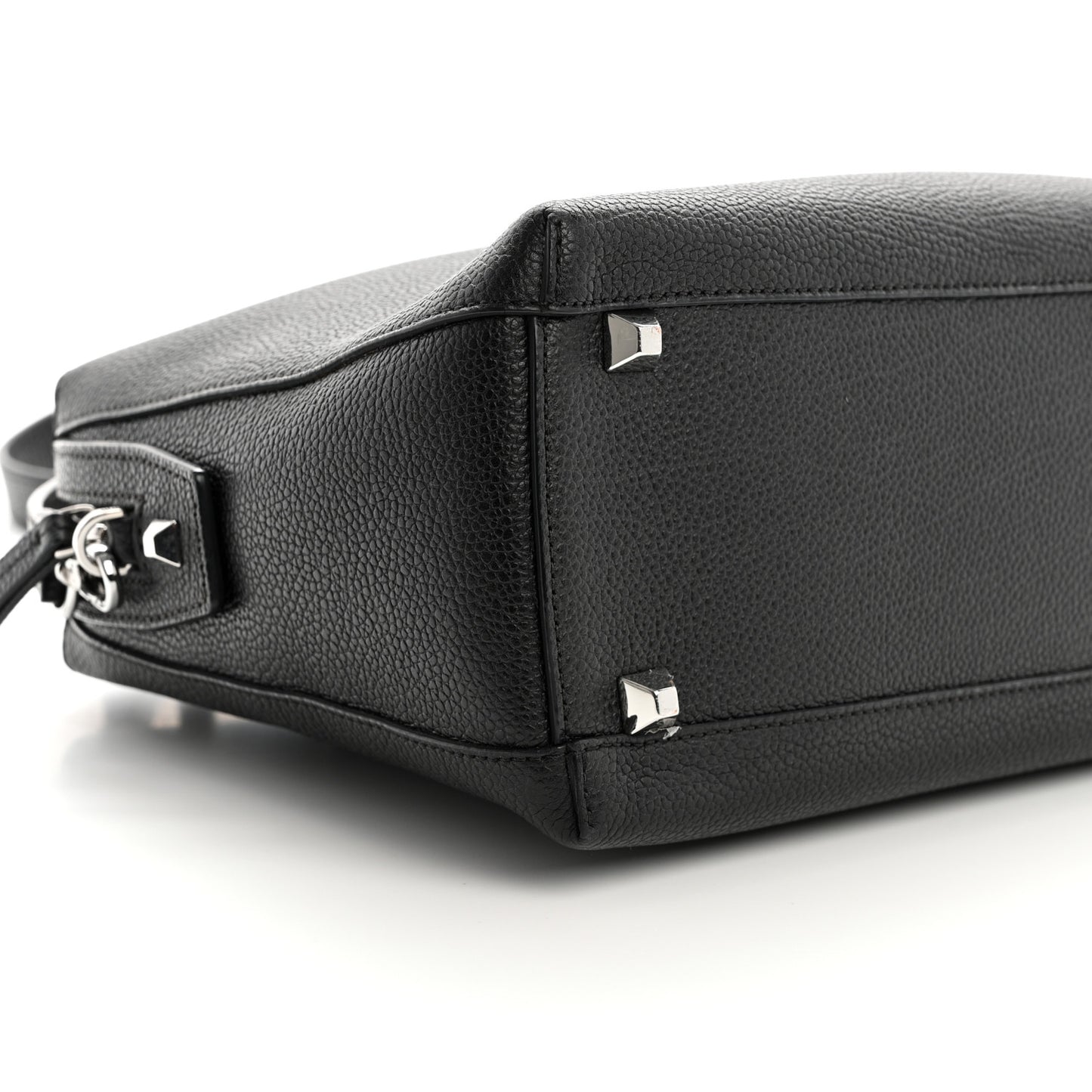 Grained Calfskin Medium Ella Boston Black