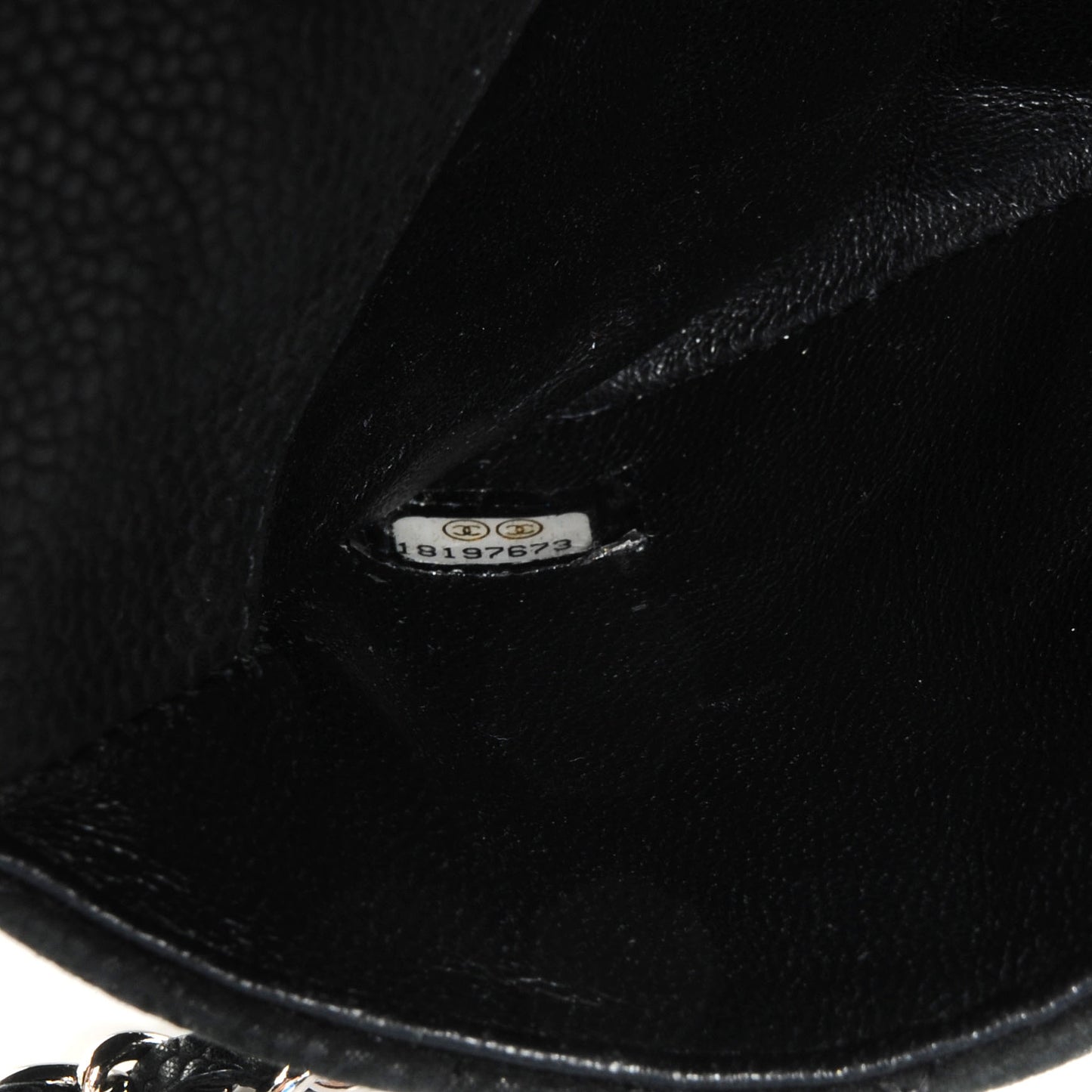 Iridescent Caviar Daily Zip Crossbody Black