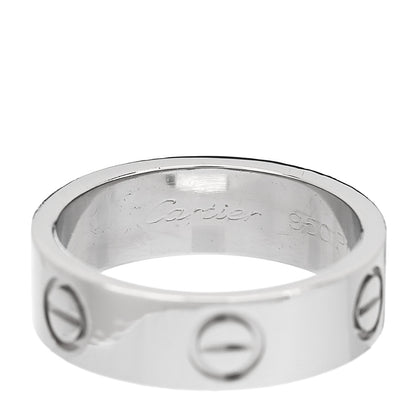 Cartier Platinum 5.5mm LOVE Ring 50 5.25 4 of 7