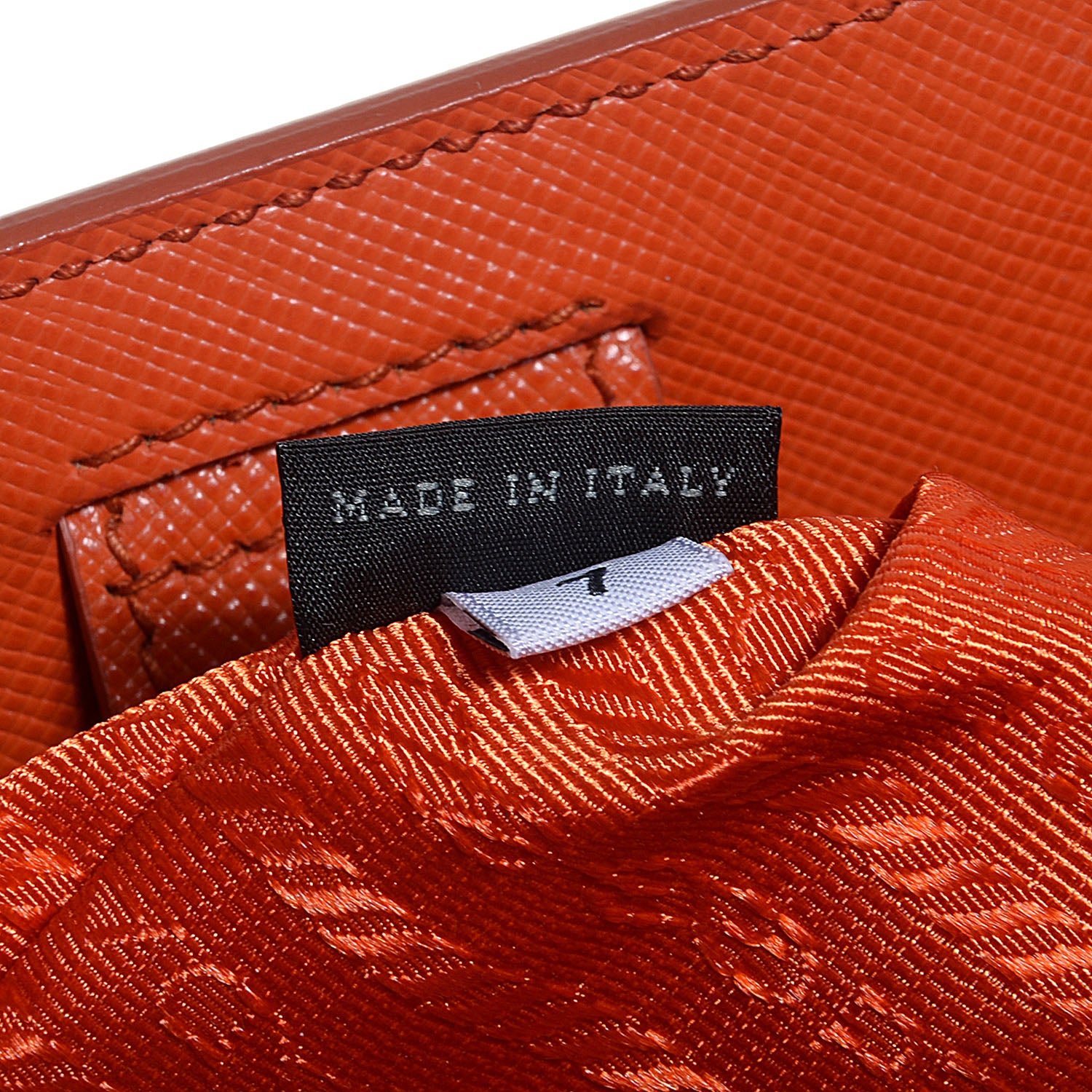 Prada Saffiano Lux Large Tote Papaya 10 of 11