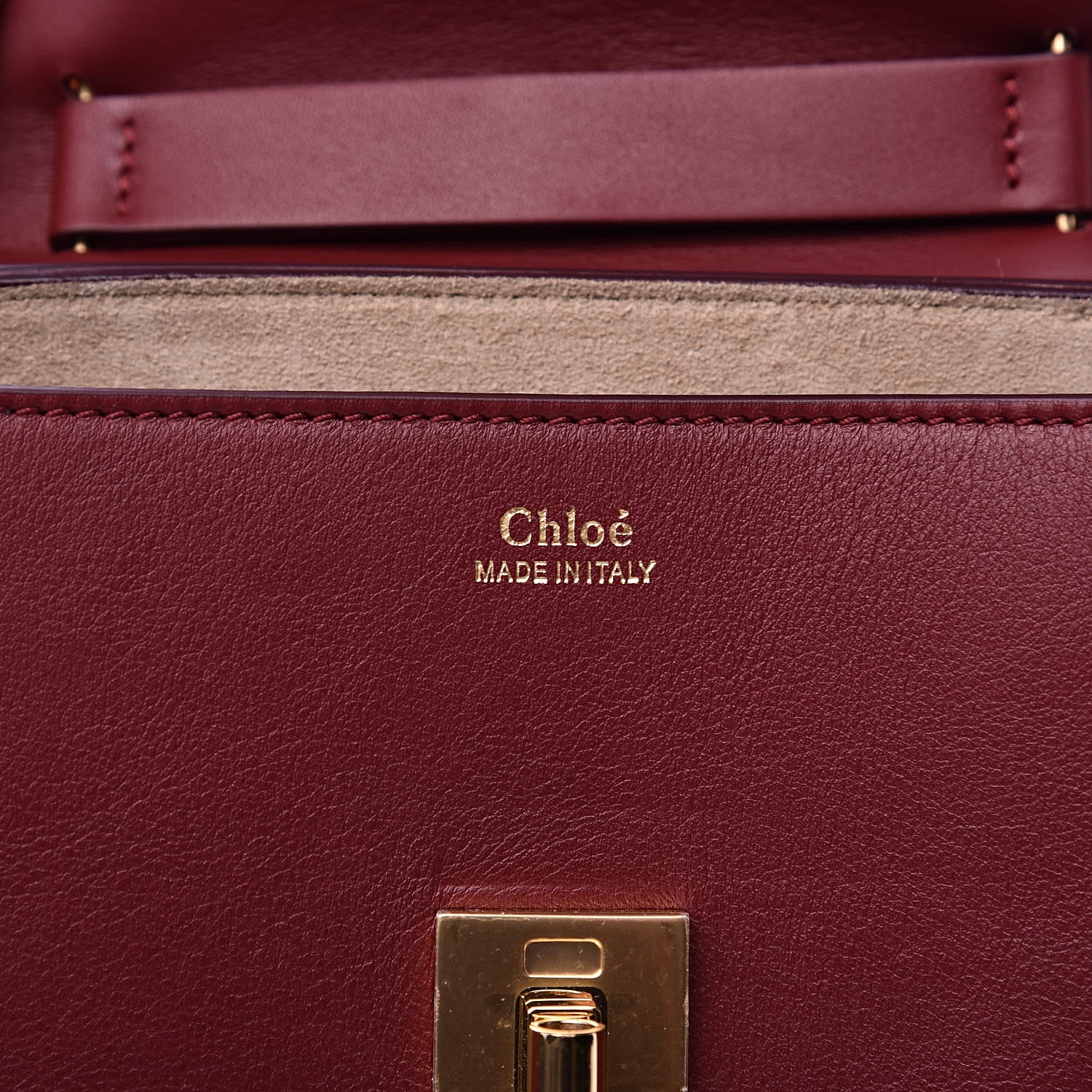 Chloe Calfskin Mini Drew Shoulder Bag Plum Purple 6 of 9