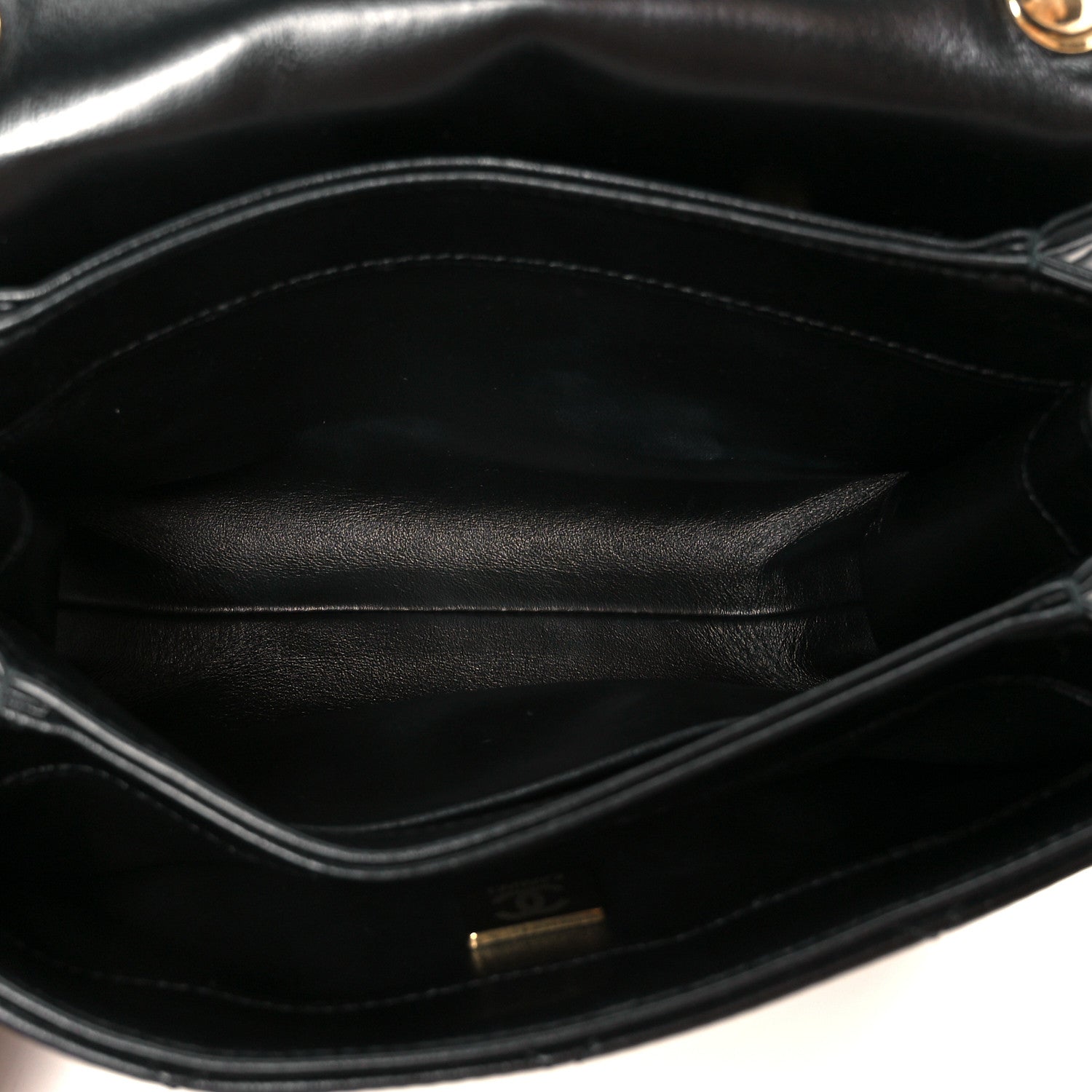 Chanel Lambskin Quilted Small Color Match Flap Black 5 of 11