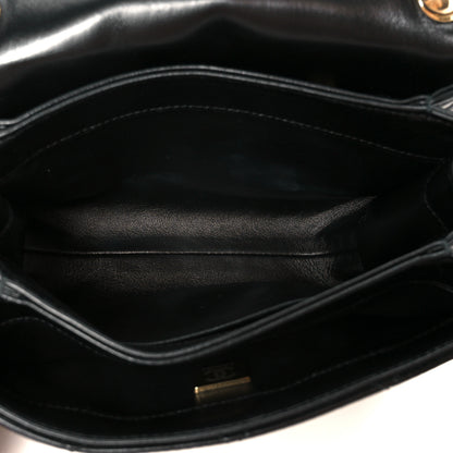 Chanel Lambskin Quilted Small Color Match Flap Black 5 of 11