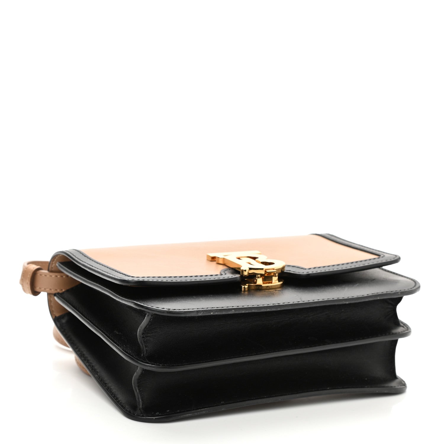Burberry Calfskin Small TB Envelope Clutch Bag Malt Brown 4 of 9