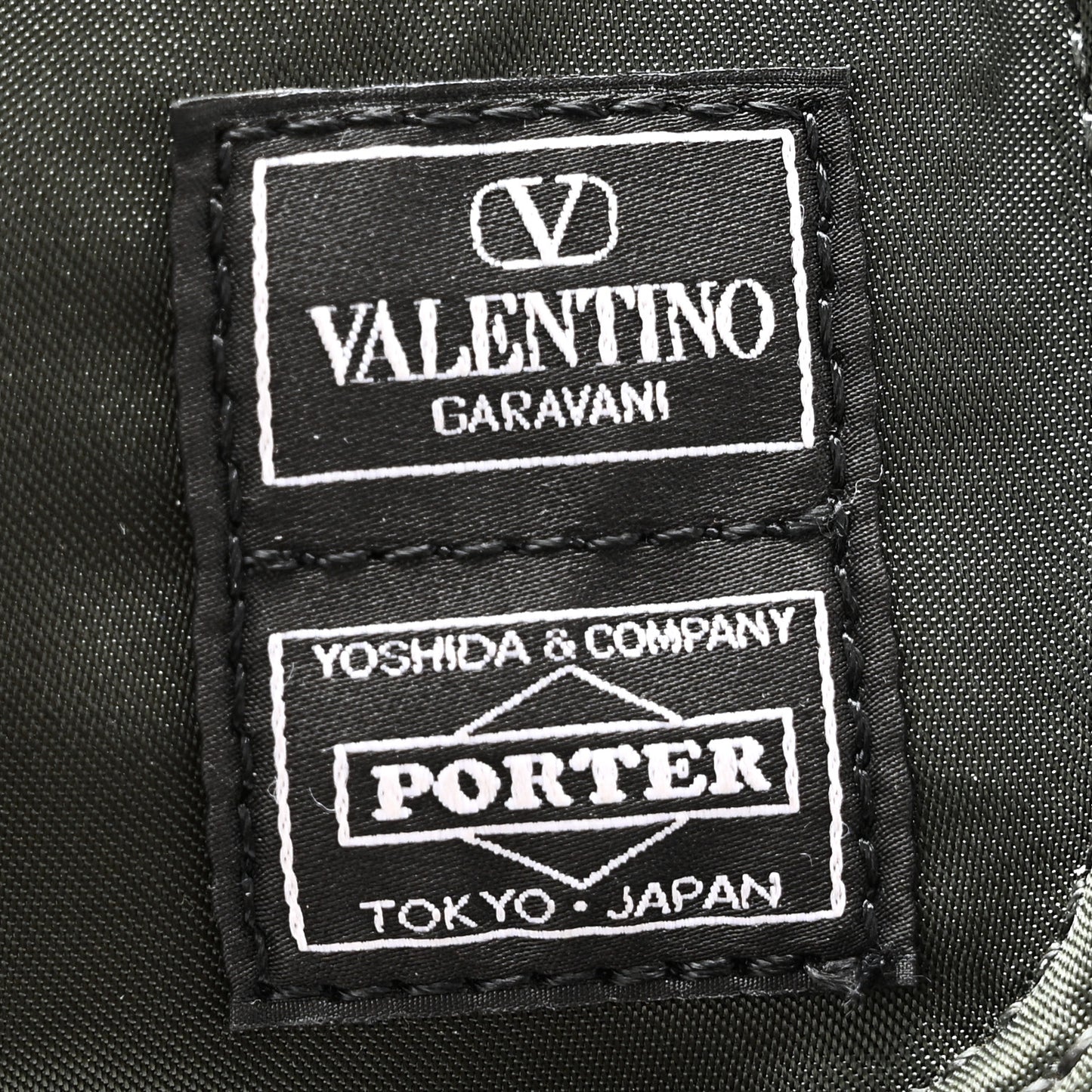 X PORTER Technical Fabric Vlogo Loco Small Crossbody Bag Khaki