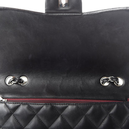 Chanel Lambskin Quilted Jumbo Single Flap Black 12 of 12