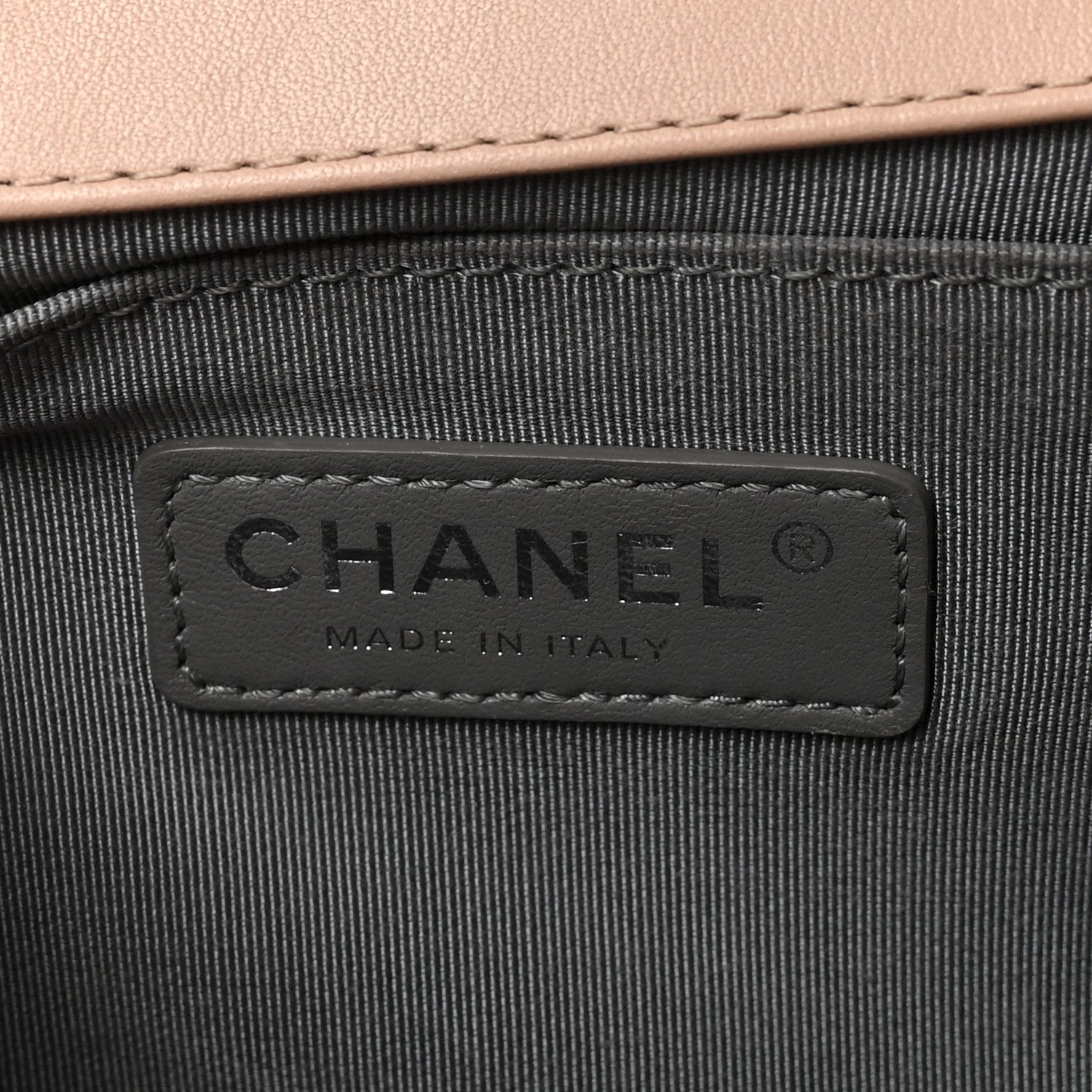 Chanel Calfskin Chevron Quilted Medium Boy Flap Light Pink 6 of 11