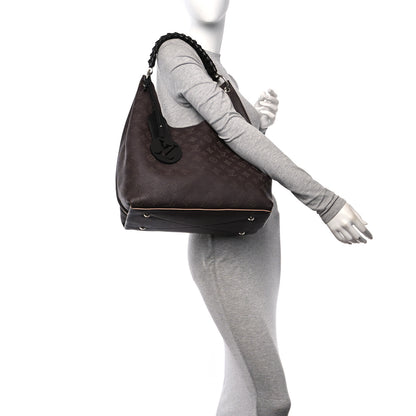 Louis Vuitton Mahina Carmel Hobo Chocolate 2 of 13