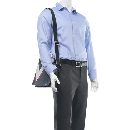 Louis Vuitton Damier Cobalt Latitude America's Cup District PM Red 2 of 9