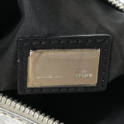 Fendi Calfskin Metal Small Oyster Black 6 of 11