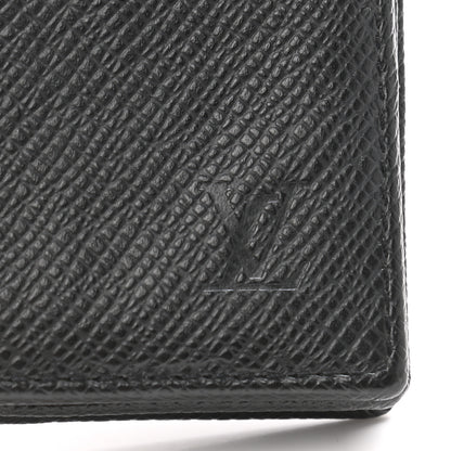 Louis Vuitton Taiga Porte-Monnaie Boite Coin Purse Black 8 of 8