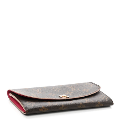 Louis Vuitton Monogram Bloom Flower Emilie Wallet Fuchsia 4 of 13