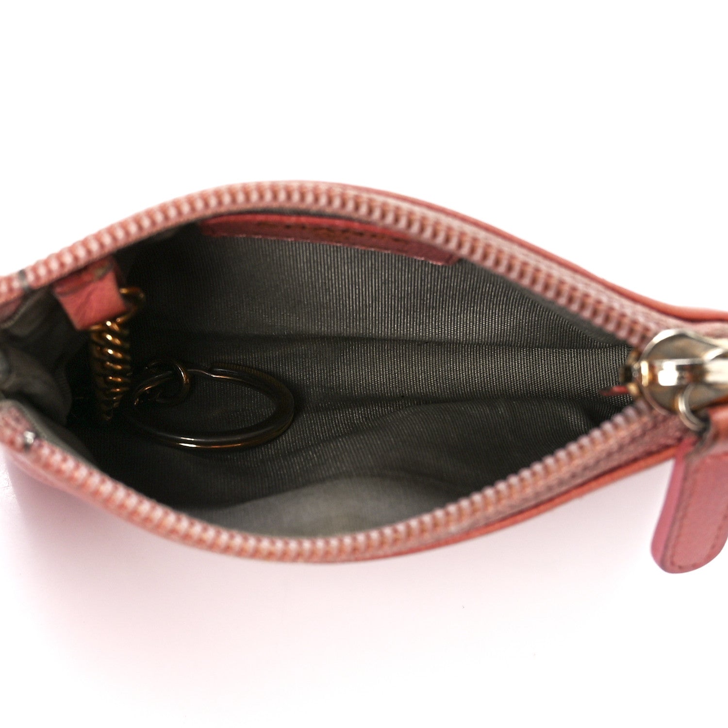 Chanel Goatskin Camellia Key Pouch Light Pink 5 of 12