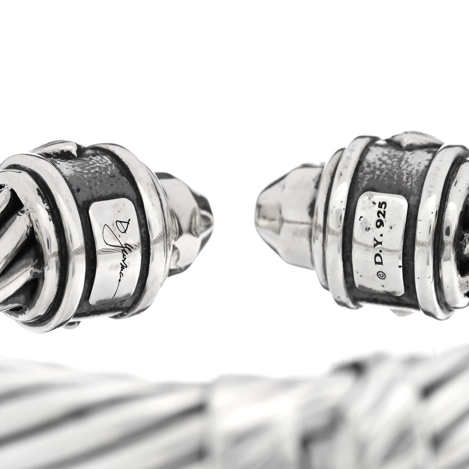 David Yurman Sterling Silver 9mm Renaissance Cable Bracelet 3 of 3