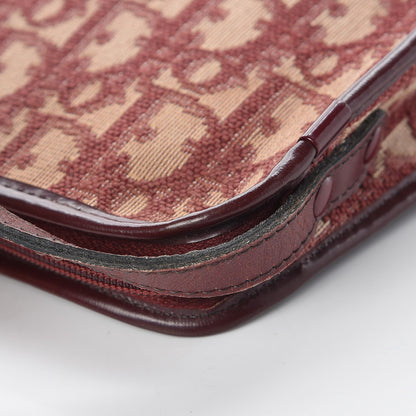 Christian Dior Monogram Shoulder Bag Red 12 of 13