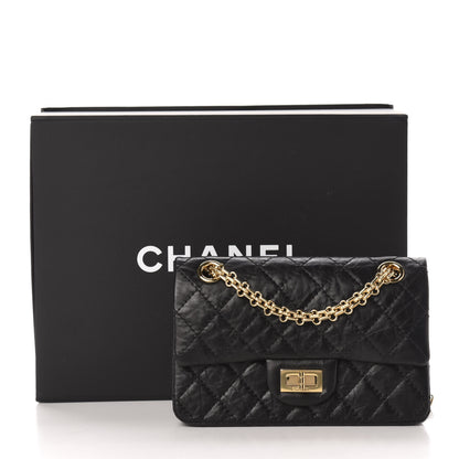 Chanel Aged Calfskin Quilted 2.55 Reissue Mini Flap Black 11 of 11