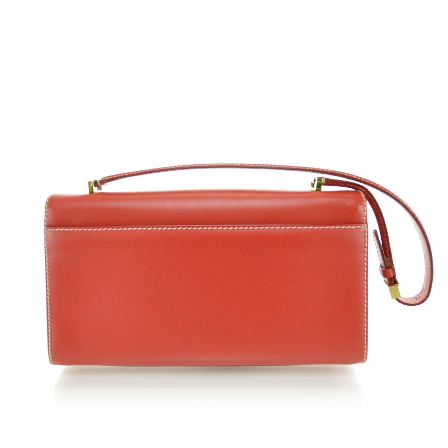 SALVATOREFERRAGAMOLeatherGanciniShoulderBagRed