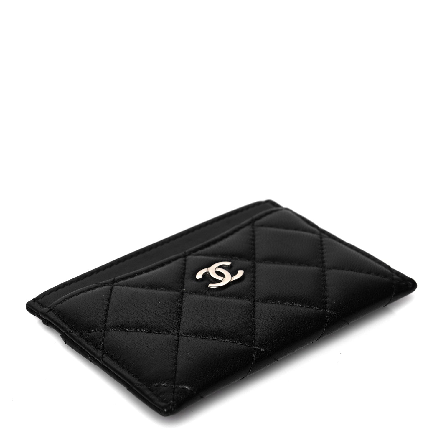 Chanel Lambskin Quilted Card Holder Black 4 of 8