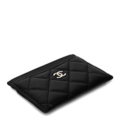 Chanel Lambskin Quilted Card Holder Black 4 of 8