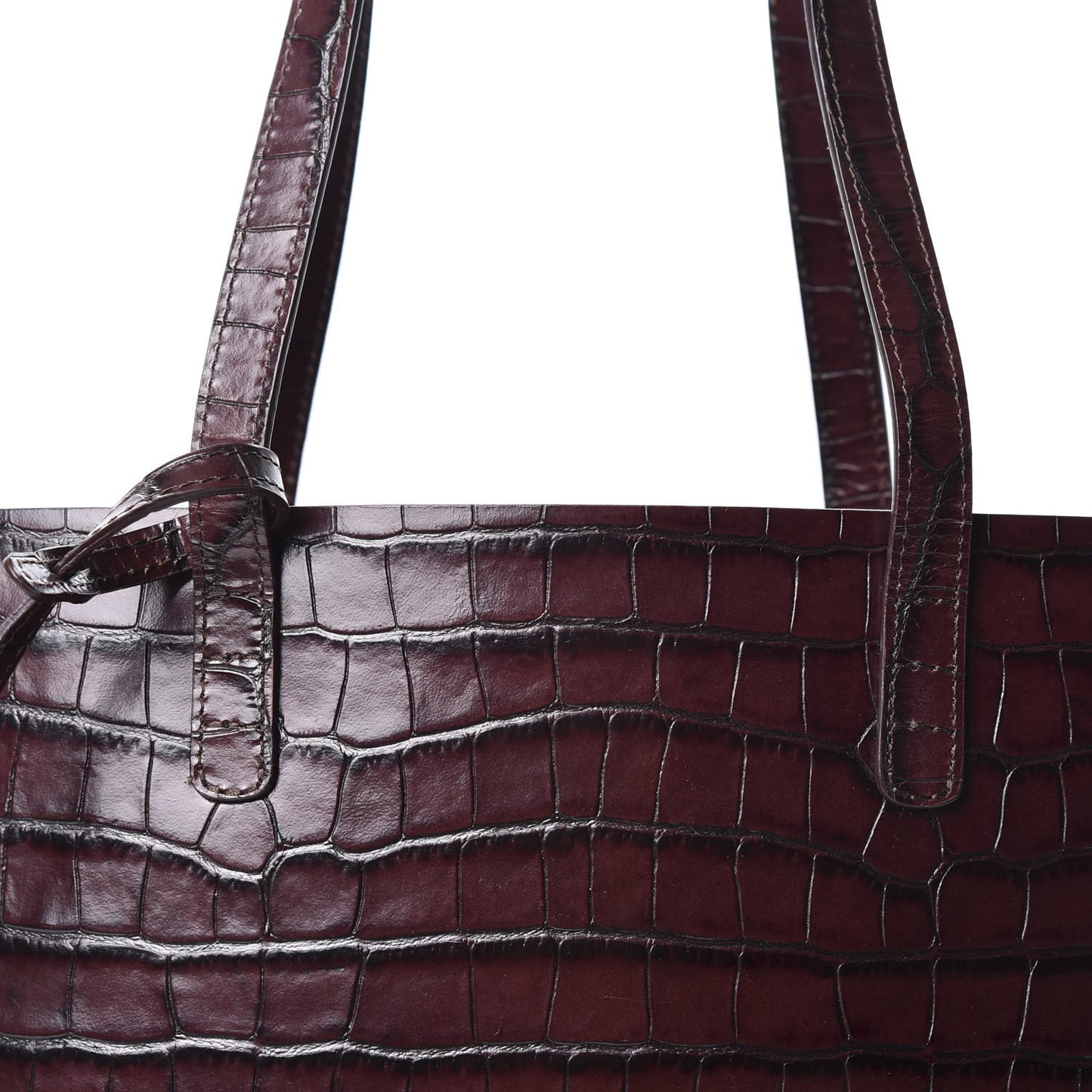Calfskin Crocodile Embossed Everyday Tote Class