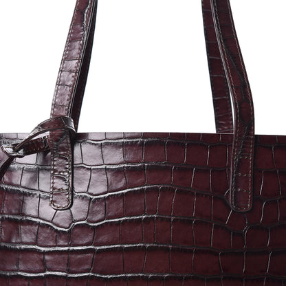 Mansur Gavriel Calfskin Crocodile Embossed Everyday Tote Class 8 of 8