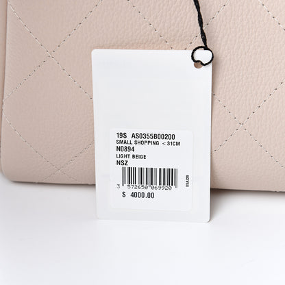 Chanel Bullskin Stitch Small Shopping Tote Light Pink 11 of 11