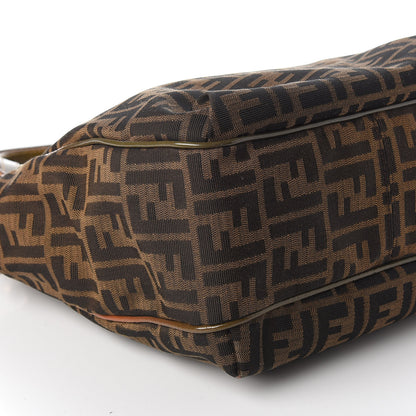 Fendi Zucca Small Chef Shopping Tote Tobacco Moro 6 of 11