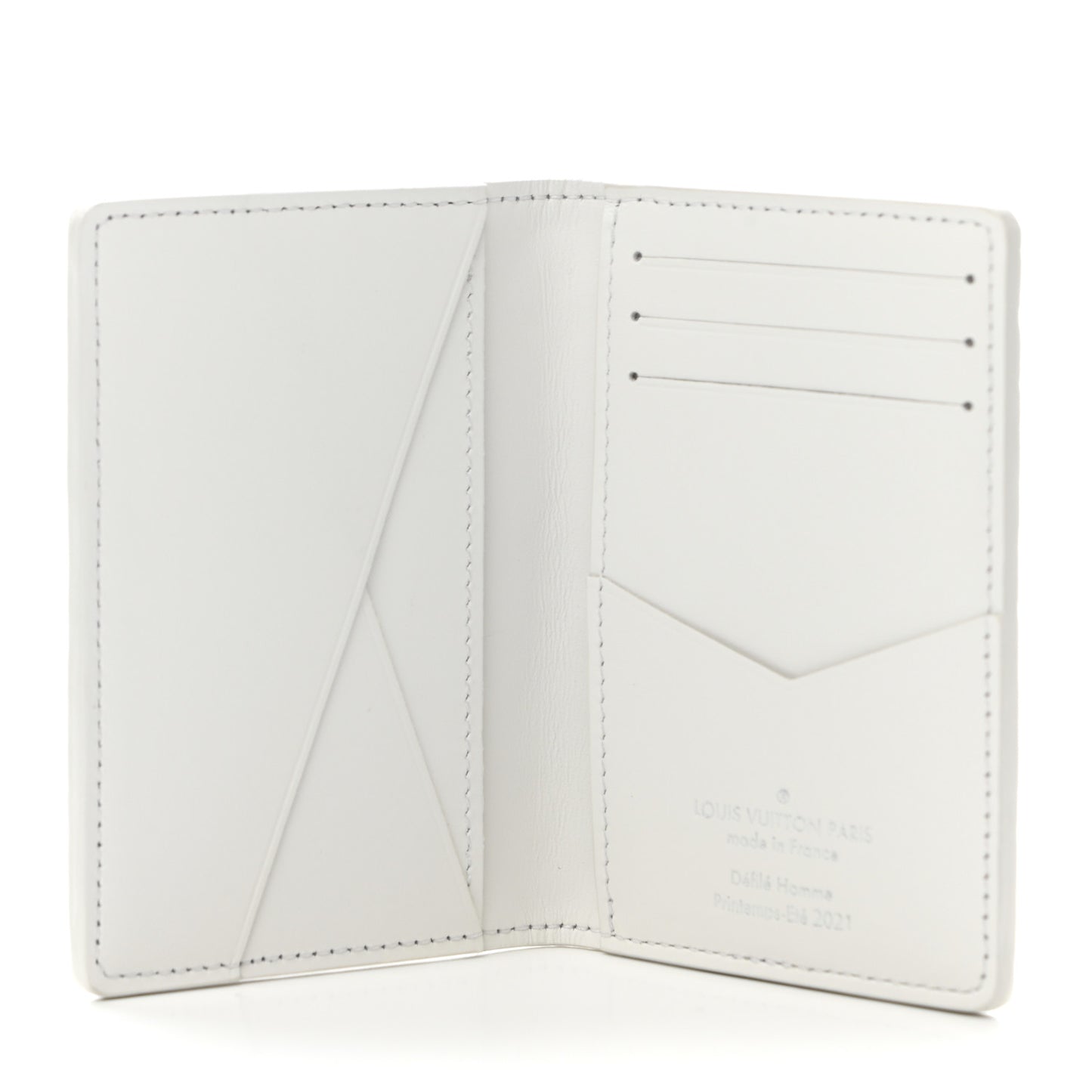 Taurillon Monogram LV Friends Pocket Organizer White