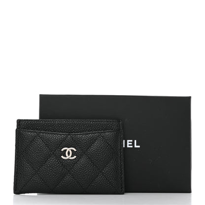 Chanel Caviar Quilted Card Holder Black 8 of 9