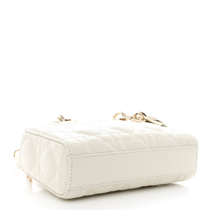 Christian Dior Lambskin Cannage Micro Lady D-Joy Latte 4 of 10