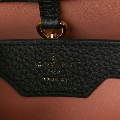 Louis Vuitton Taurillon Capucines MM Black Rose Trianon Pink Coquille Beige 6 of 9