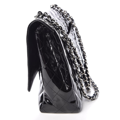 Chanel Patent Quilted Maxi Single Flap Black 10 of 13