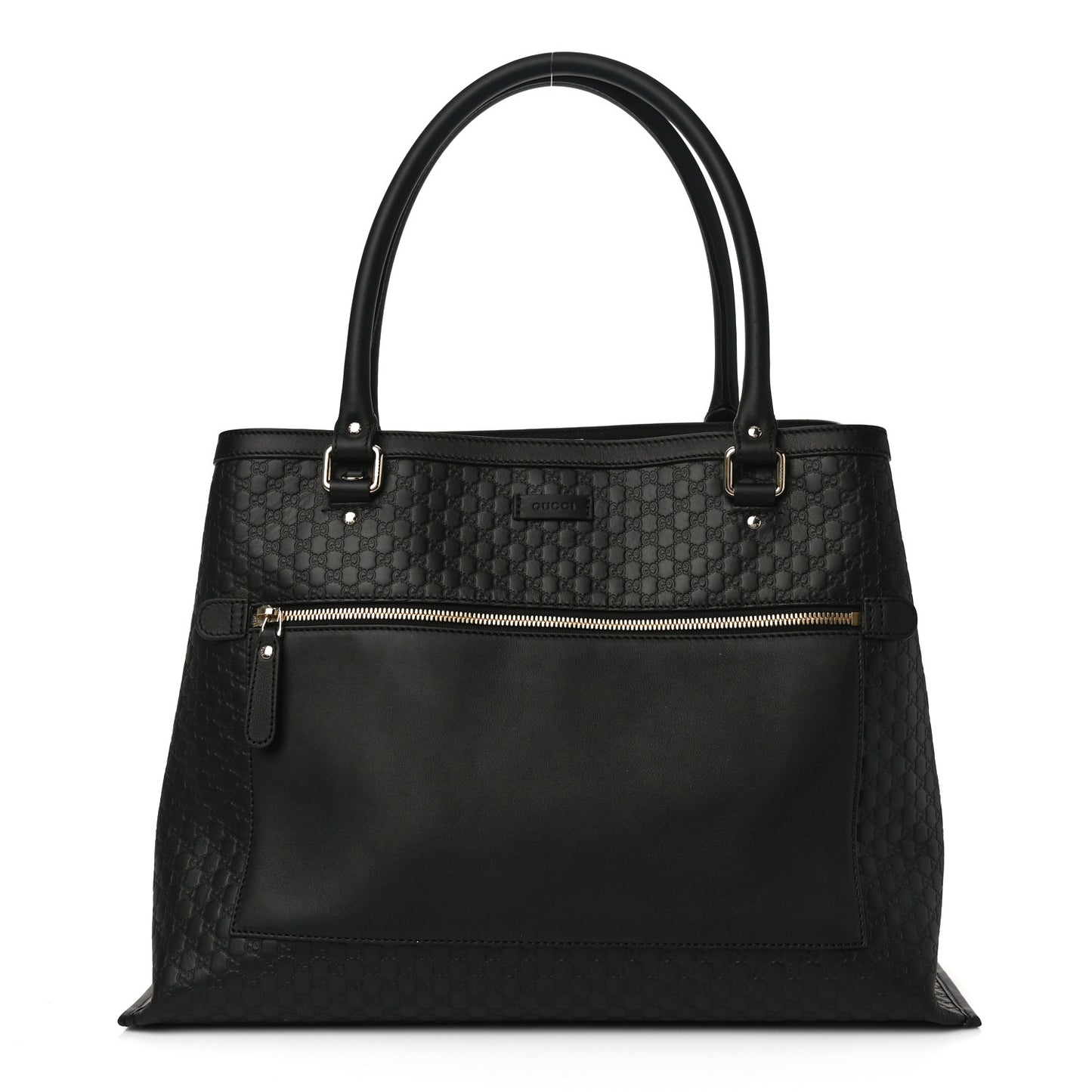 Soft Microguccissima Large Tote Black