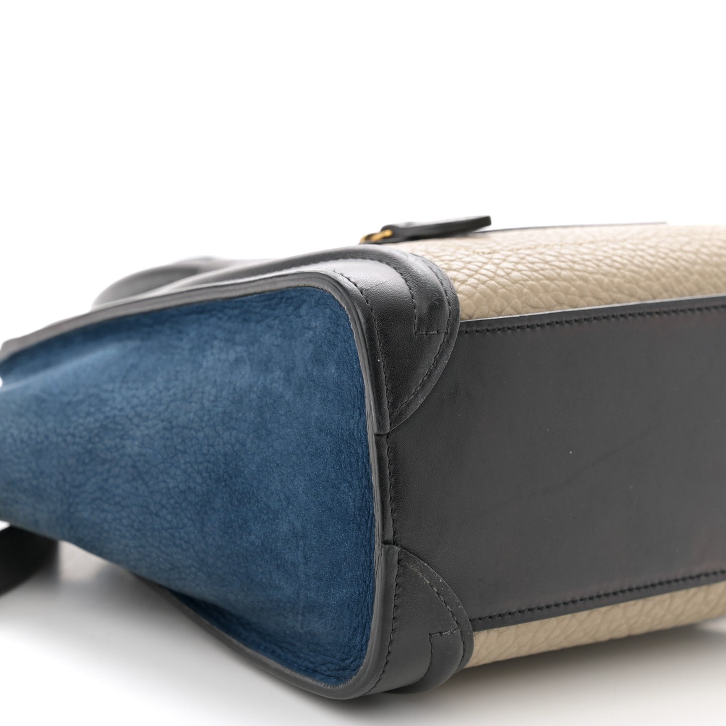 Bullhide Calfskin Nubuck Nano Tri-Color Luggage Light Grey