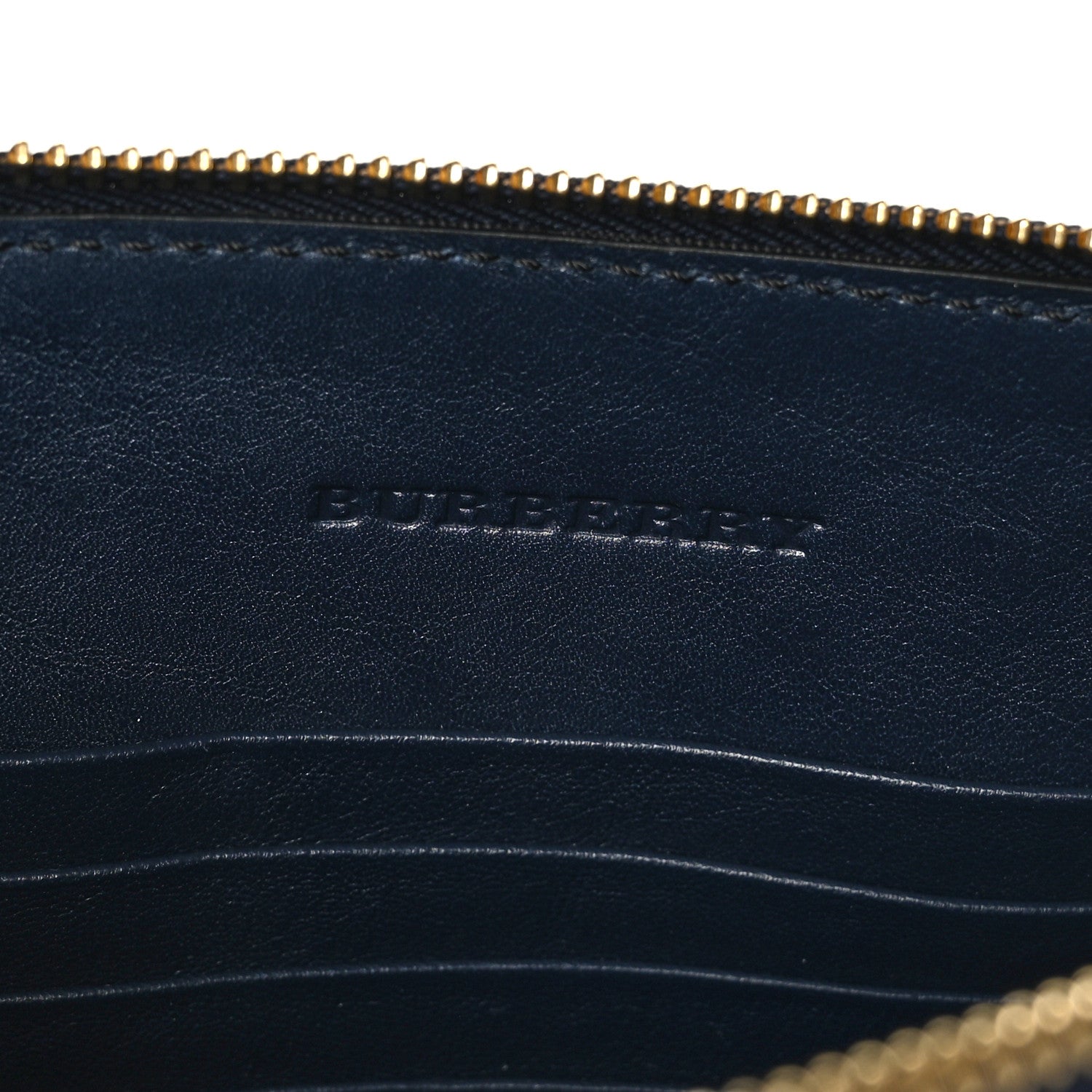 Burberry House Check Derby Peyton Crossbody Clutch Bag Navy 6 of 8