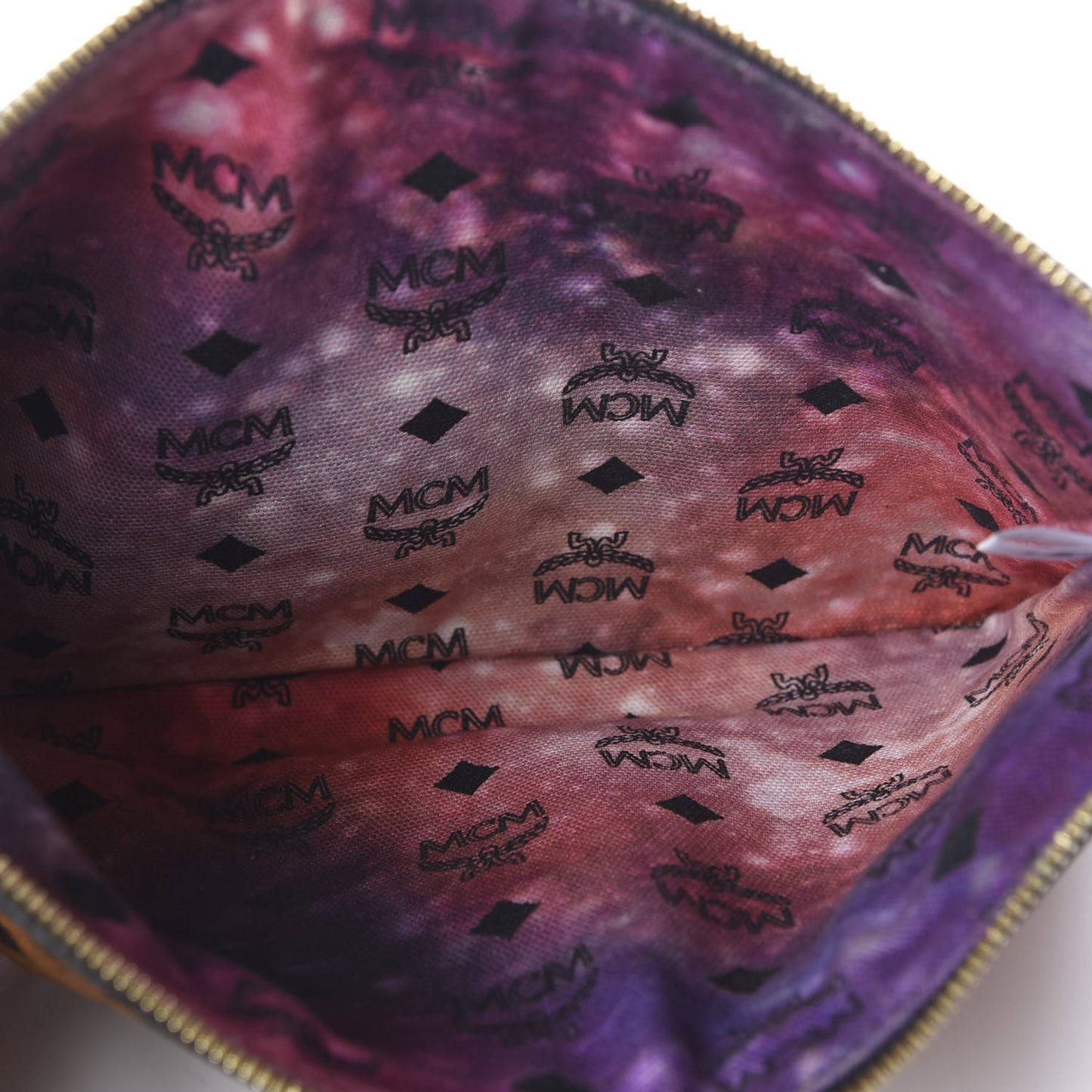 Galaxy Visetos Medium Project Reversible Shopper Tote Cognac Multicolor