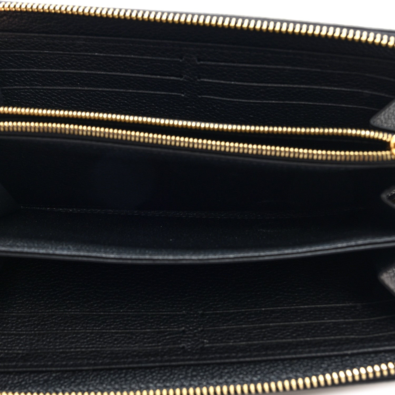 Louis Vuitton Empreinte Monogram Giant Zippy Wallet Black Beige 5 of 7