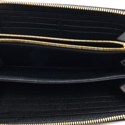 Louis Vuitton Empreinte Monogram Giant Zippy Wallet Black Beige 5 of 7