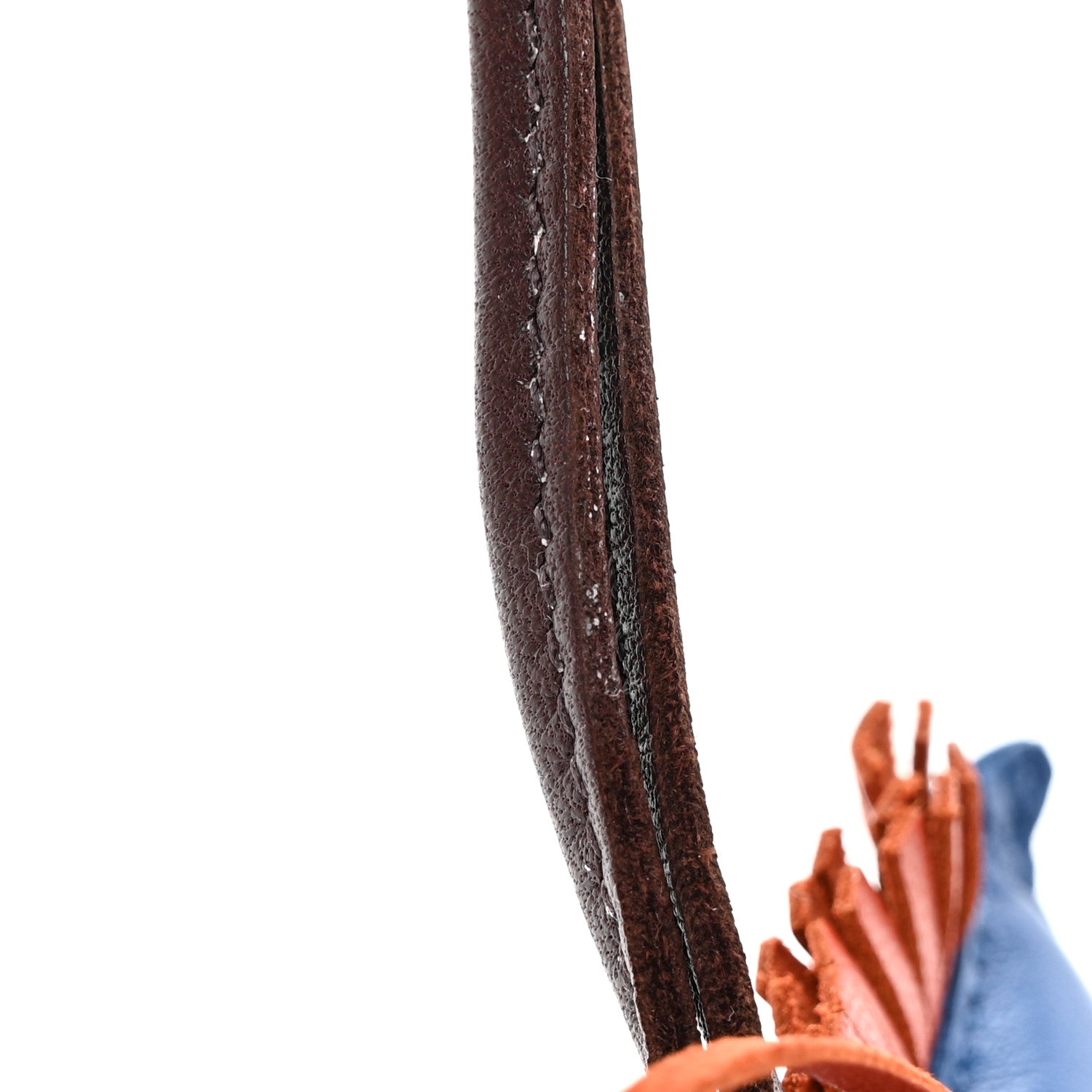 Hermes Milo Lambskin Grigri Rodeo Horse Bag Charm PM Bleu France Cornaline Rouge Sellier 5 of 7