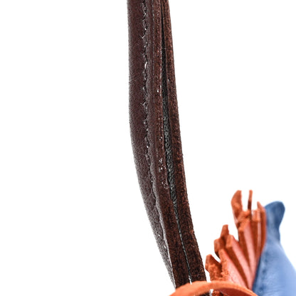 Hermes Milo Lambskin Grigri Rodeo Horse Bag Charm PM Bleu France Cornaline Rouge Sellier 5 of 7