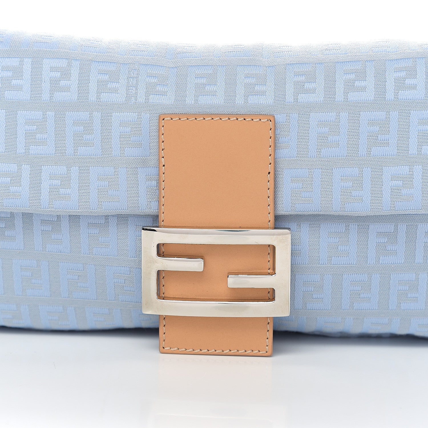 Fendi Zucchino Baguette Blue 7 of 9