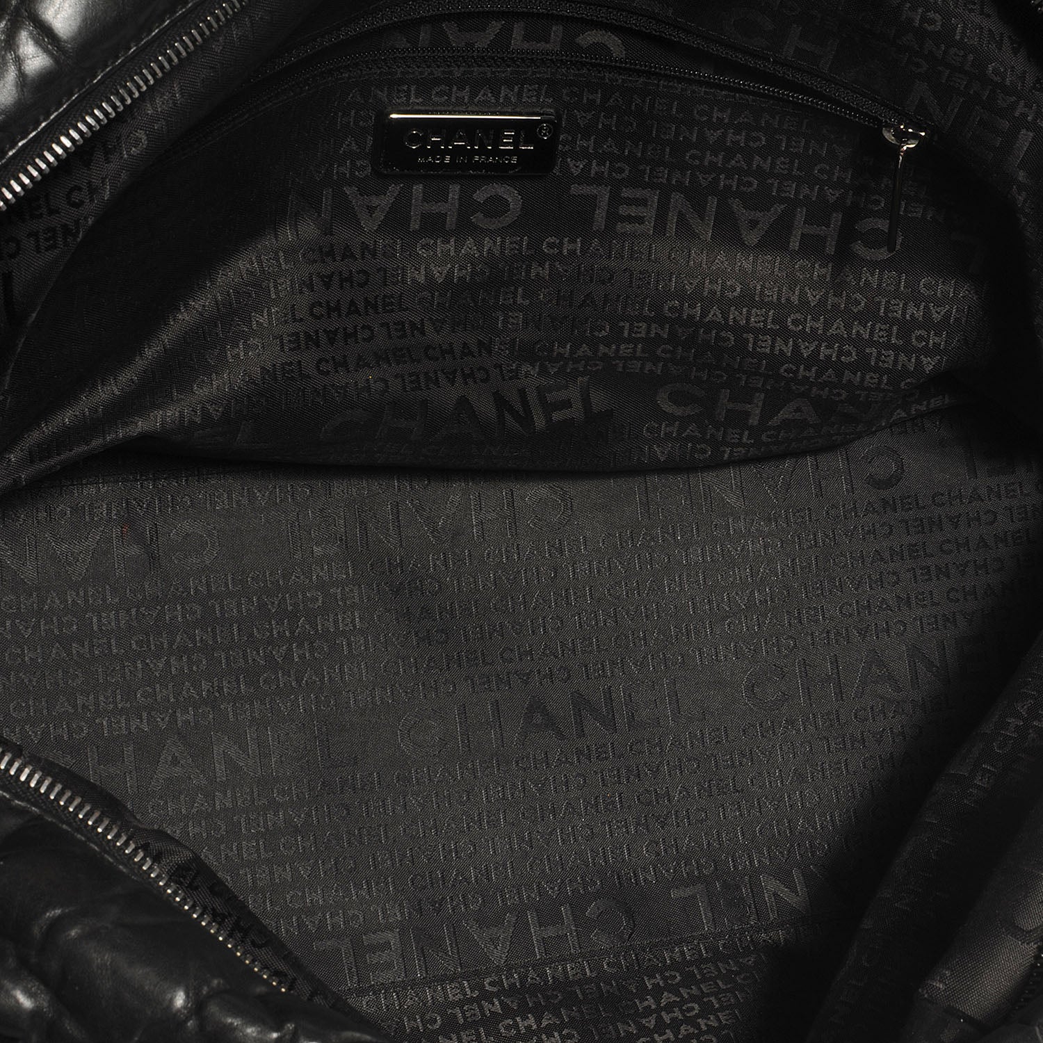 Chanel Distressed Lambskin Lady Braid Flap Tote Black 5 of 8