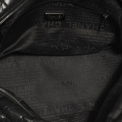 Chanel Distressed Lambskin Lady Braid Flap Tote Black 5 of 8